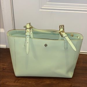 Mint green Tory brunch purse